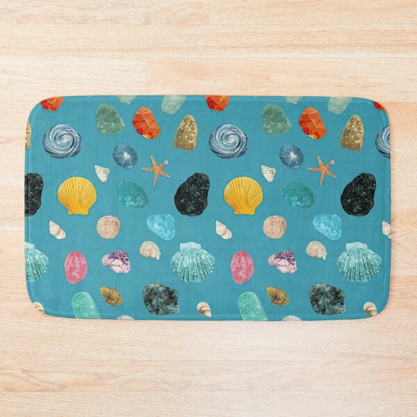 Item preview, Turquoise Sea Glass and Shells Pattern designed and sold by Piotrek0001.