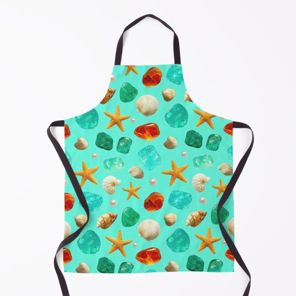 Item preview, Bright Teal Sea Glass and Starfish designed and sold by Piotrek0001.