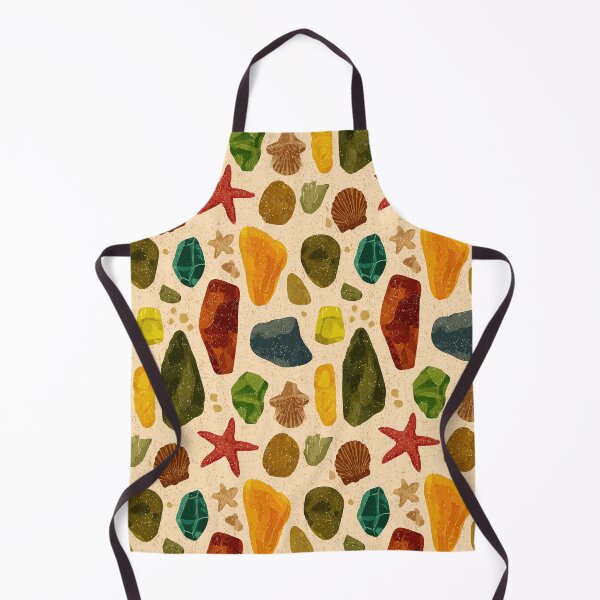 Item preview, Green Sea Glass and Red Starfish on Sand designed and sold by Piotrek0001.