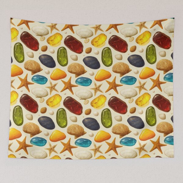 Item preview, Large Colorful Sea Glass Stones Pattern designed and sold by Piotrek0001.