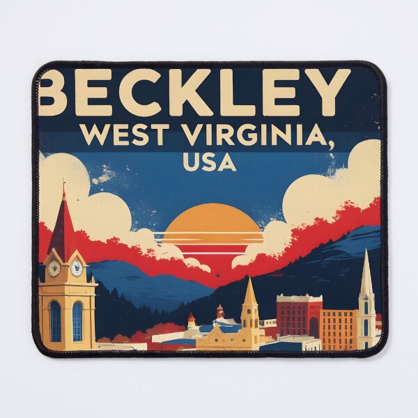 Item preview, Beckley West Virginia 1950s USA Vintage Travel Tourism designed and sold by TravelersGems.