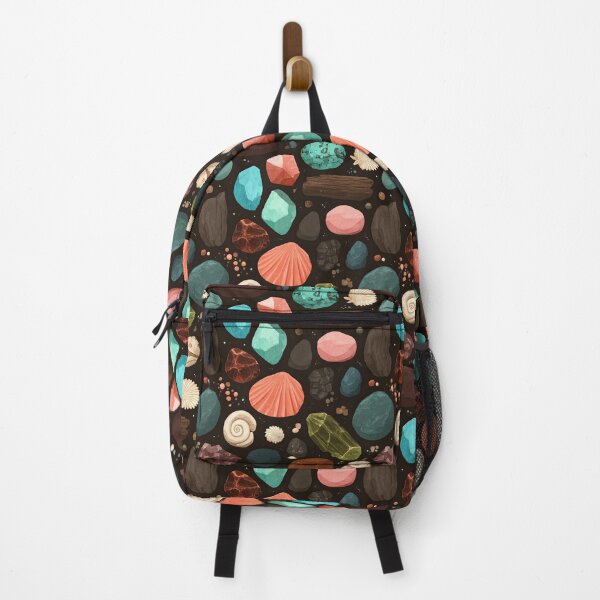 Item preview, Teal and Pink Shells on Dark Background designed and sold by Piotrek0001.