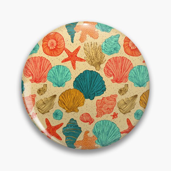 Item preview, Coral Pink and Orange Shells on Sand designed and sold by Piotrek0001.