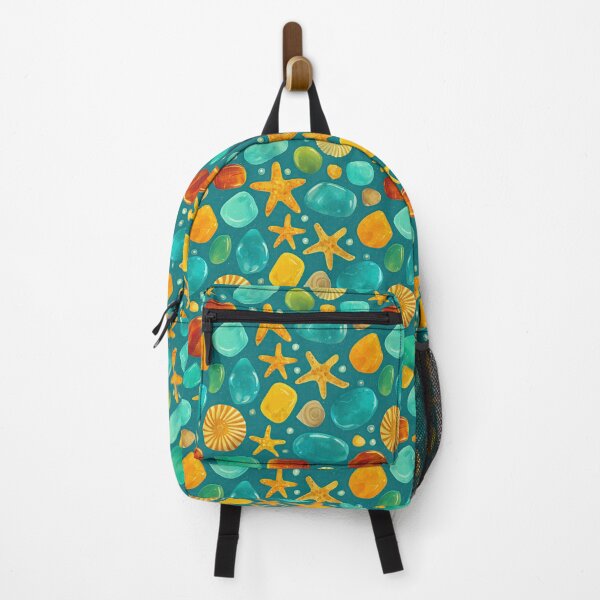 Item preview, Blue Sea Glass and Yellow Starfish Pattern designed and sold by Piotrek0001.