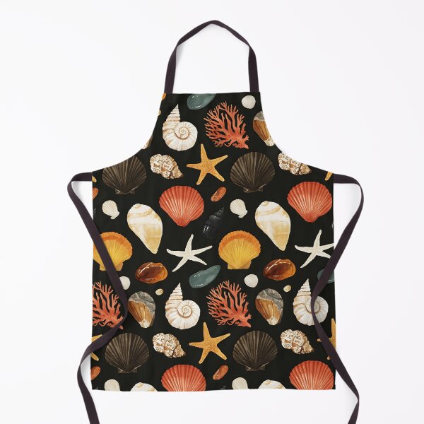 Item preview, Elegant White Shells and Coral on Black designed and sold by Piotrek0001.