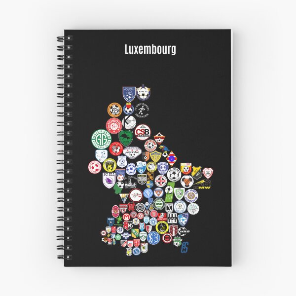 Item preview, Footballing Map of Luxembourg designed and sold by Footy-Maps.