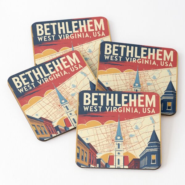 Item preview, Bethlehem West Virginia 1950s USA Vintage Travel Tourism designed and sold by TravelersGems.