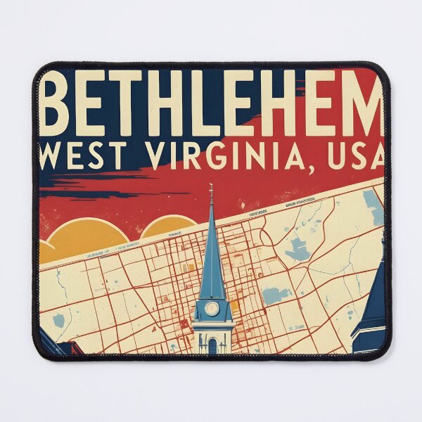 Item preview, Bethlehem West Virginia 1950s USA Vintage Travel Tourism designed and sold by TravelersGems.