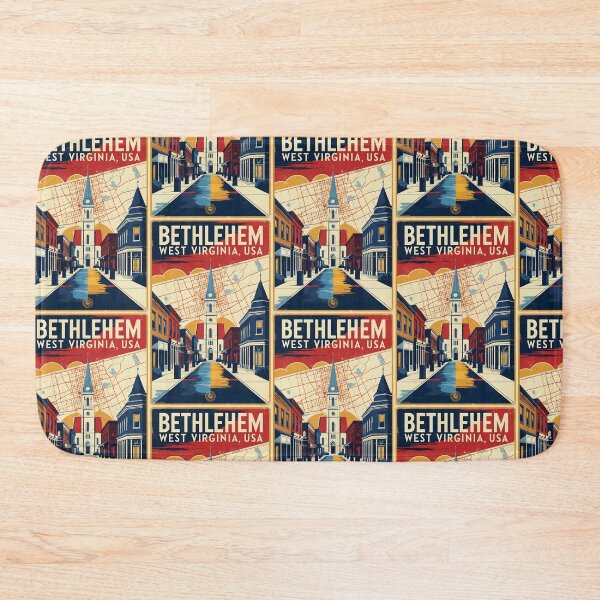 Item preview, Bethlehem West Virginia 1950s USA Vintage Travel Tourism designed and sold by TravelersGems.