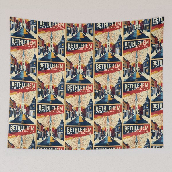 Item preview, Bethlehem West Virginia 1950s USA Vintage Travel Tourism designed and sold by TravelersGems.