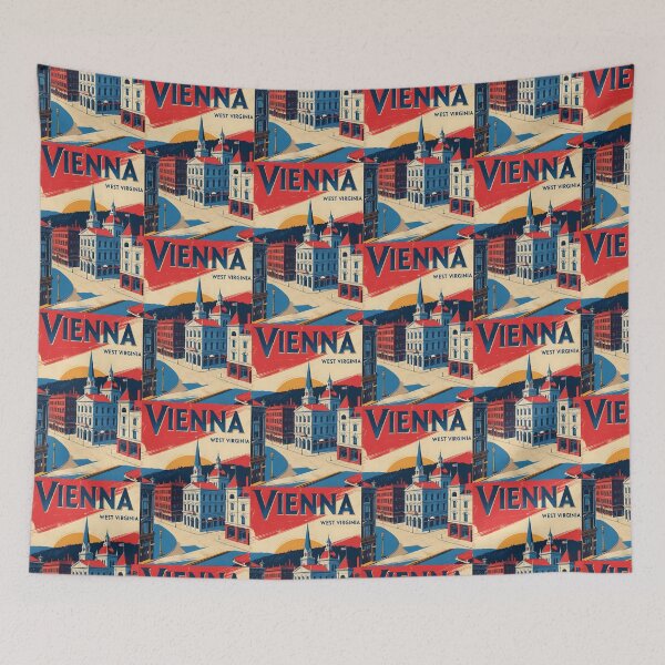 Item preview, Vienna West Virginia 1950s USA Vintage Travel Tourism designed and sold by TravelersGems.