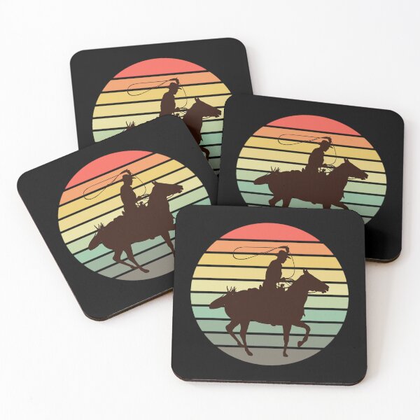 Item preview, Cowboy Lasso Horse Retro Western designed and sold by Rosemarie Guieb Designs.