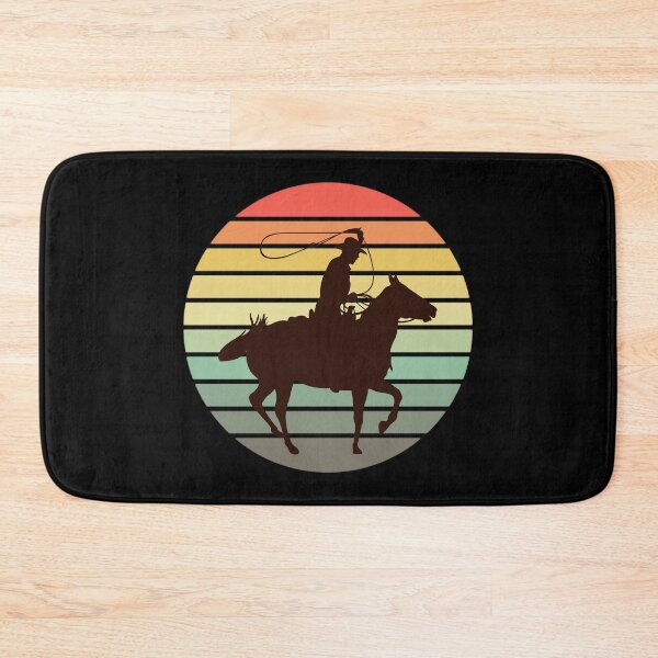 Item preview, Cowboy Lasso Horse Retro Western designed and sold by Rosemarie Guieb Designs.