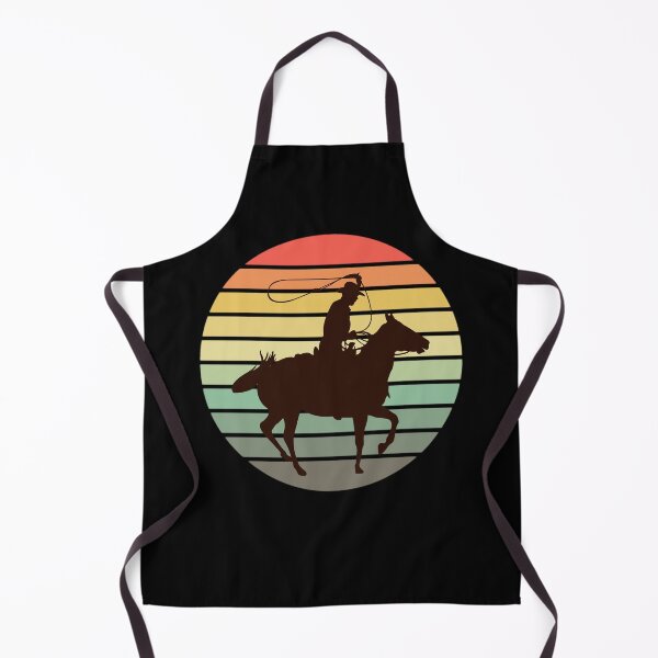 Item preview, Cowboy Lasso Horse Retro Western designed and sold by Rosemarie Guieb Designs.