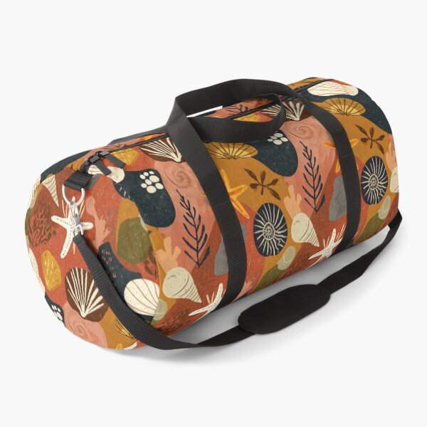Item preview, Earthy Boho Shells and Starfish on Dark Beige designed and sold by Piotrek0001.