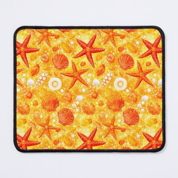 Item preview, Vibrant Yellow and Orange Starfish Pattern designed and sold by Piotrek0001.