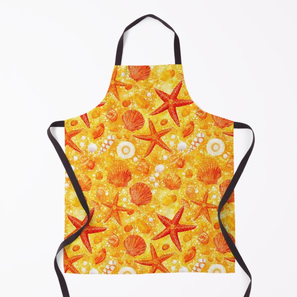 Item preview, Vibrant Yellow and Orange Starfish Pattern designed and sold by Piotrek0001.