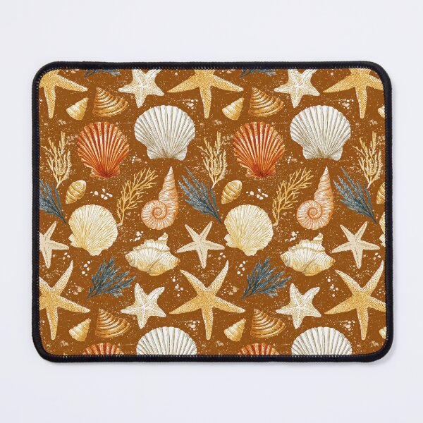 Item preview, Golden Starfish and White Shells on Sand designed and sold by Piotrek0001.