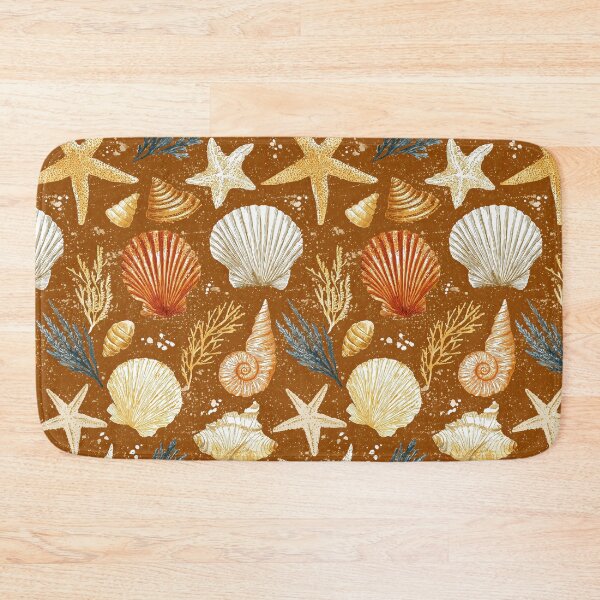 Item preview, Golden Starfish and White Shells on Sand designed and sold by Piotrek0001.