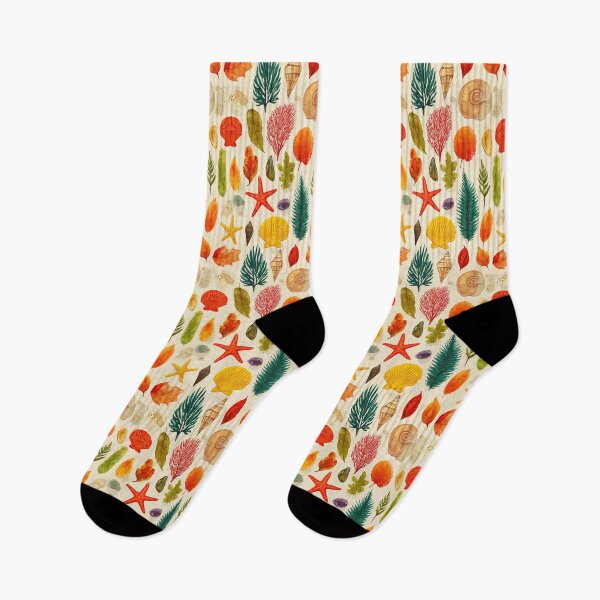Item preview, Watercolor Coral Shells and Green Seaweed designed and sold by Piotrek0001.