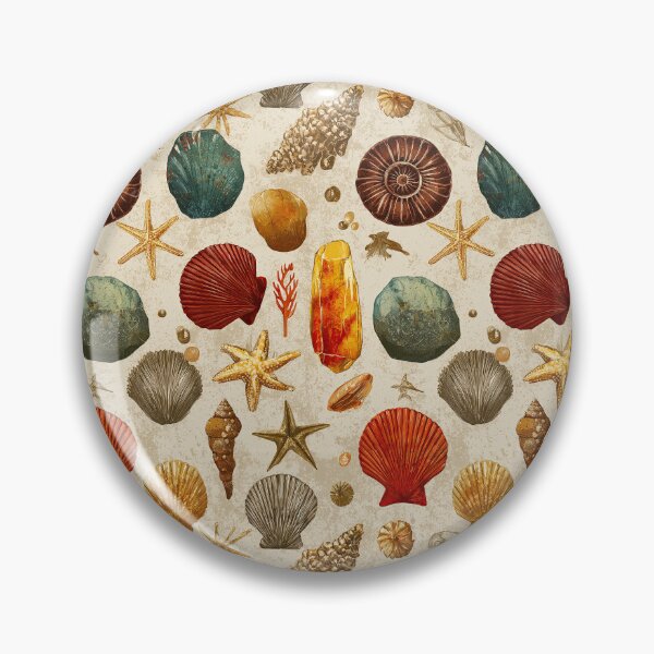Item preview, Vintage Nautical Shells and Pebbles Pattern designed and sold by Piotrek0001.