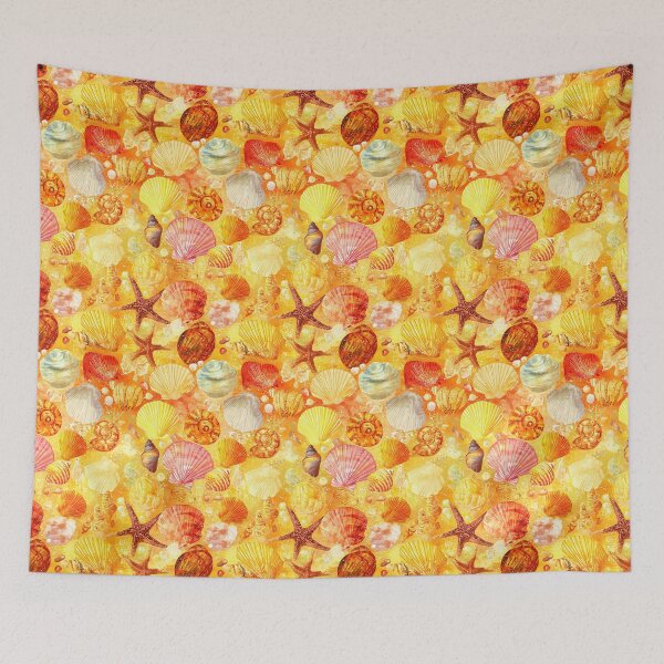 Item preview, Bright Summer Shells and Starfish Texture designed and sold by Piotrek0001.