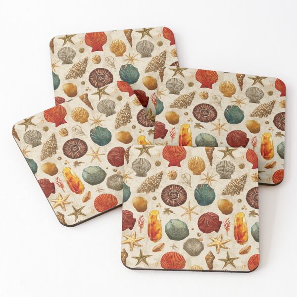 Item preview, Vintage Nautical Shells and Pebbles Pattern designed and sold by Piotrek0001.