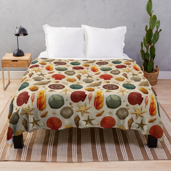 Item preview, Vintage Nautical Shells and Pebbles Pattern designed and sold by Piotrek0001.