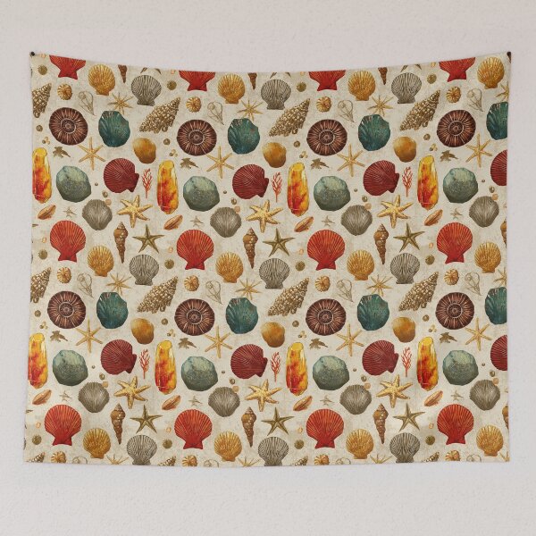 Item preview, Vintage Nautical Shells and Pebbles Pattern designed and sold by Piotrek0001.