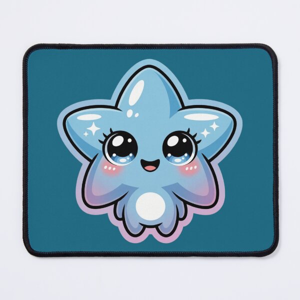 Item preview, Cute Blue Star Kawaii Cosmic Glow designed and sold by PrintBreeze.