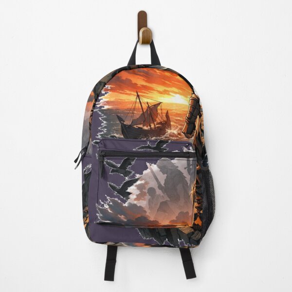 Item preview, Nordic Warrior Anime Art – Dark Viking Aesthetic, Lone Warrior Journey, Epic Norse Illustration designed and sold by NeonKawaiiCo.