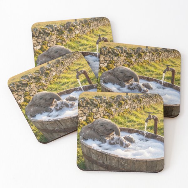 Item preview, Baby Elephant Has English Country Bath designed and sold by Tridentulus.