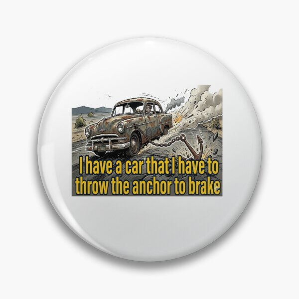 Item preview, Funny Old Car Anchor Brake – Cartoon Driving Humor Design designed and sold by GCCloverCo.
