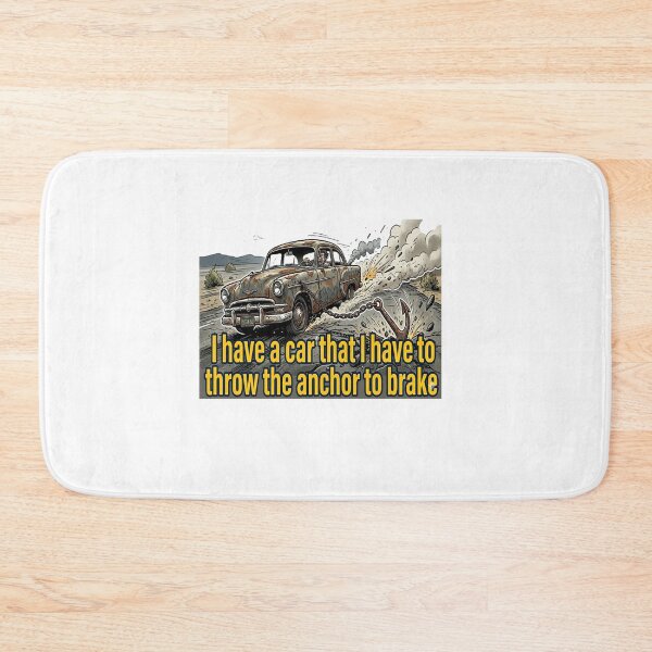 Item preview, Funny Old Car Anchor Brake – Cartoon Driving Humor Design designed and sold by GCCloverCo.