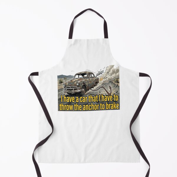 Item preview, Funny Old Car Anchor Brake – Cartoon Driving Humor Design designed and sold by GCCloverCo.