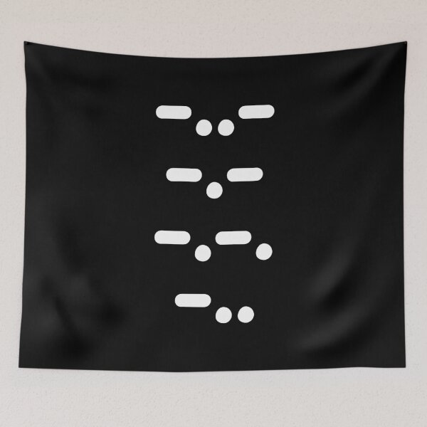 Item preview, XKCD Morse Code Minimal Communication Design designed and sold by AnnSign.