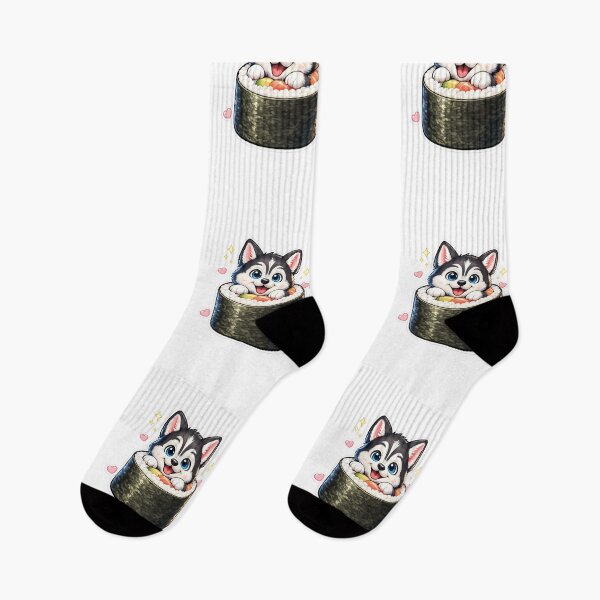 Item preview, Kawaii Husky Sushi – Cute Dog Inside Sushi Roll | Anime Style Pet Design designed and sold by The shop of Dreams.
