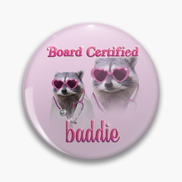 Item preview, board certified baddie - doctor raccoon designed and sold by snazzyseagull.