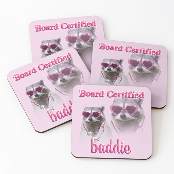 Item preview, board certified baddie - doctor raccoon designed and sold by snazzyseagull.