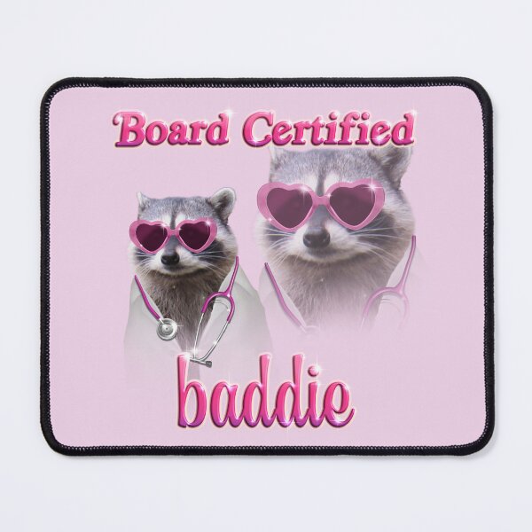 Item preview, board certified baddie - doctor raccoon designed and sold by snazzyseagull.