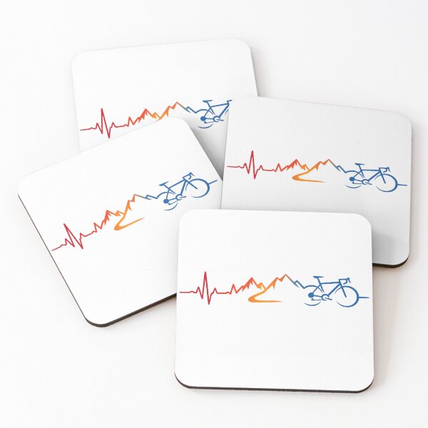 Item preview, Heartbeat to Summit Cycling Shirt – Heart Rate Mountain Bike Graphic – Endurance Cyclist Design – Road Bike Art Tee designed and sold by VeloForge.