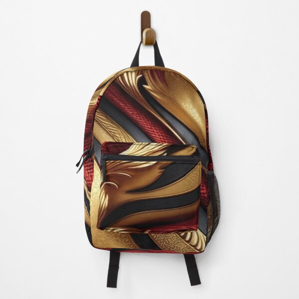 Item preview, Imperial Red and Gold Silk Abstract Luxury Pattern designed and sold by Remix Vision.