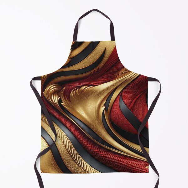 Item preview, Imperial Red and Gold Silk Abstract Luxury Pattern designed and sold by Remix Vision.
