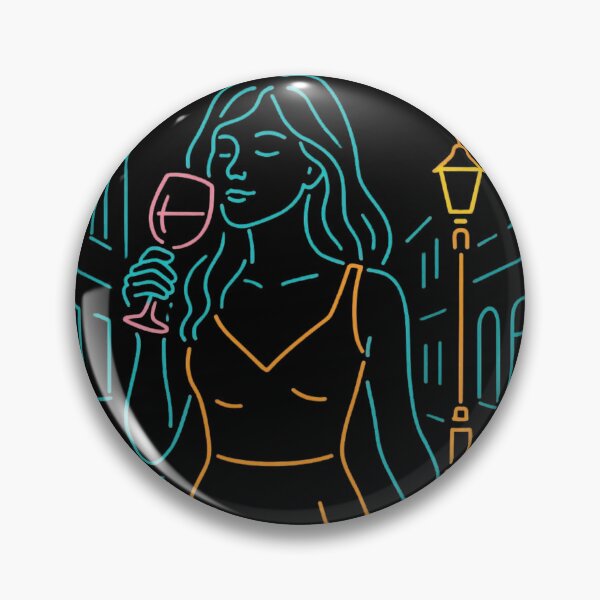 Item preview, Neon Streets and Wine designed and sold by Cartoon Catacombs.