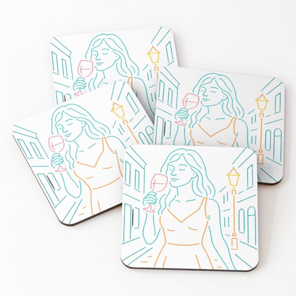 Item preview, Neon Streets and Wine designed and sold by Cartoon Catacombs.