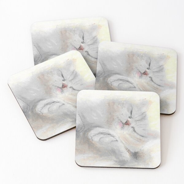 Item preview, siberian cat sleeping designed and sold by ShePaintsMusic.