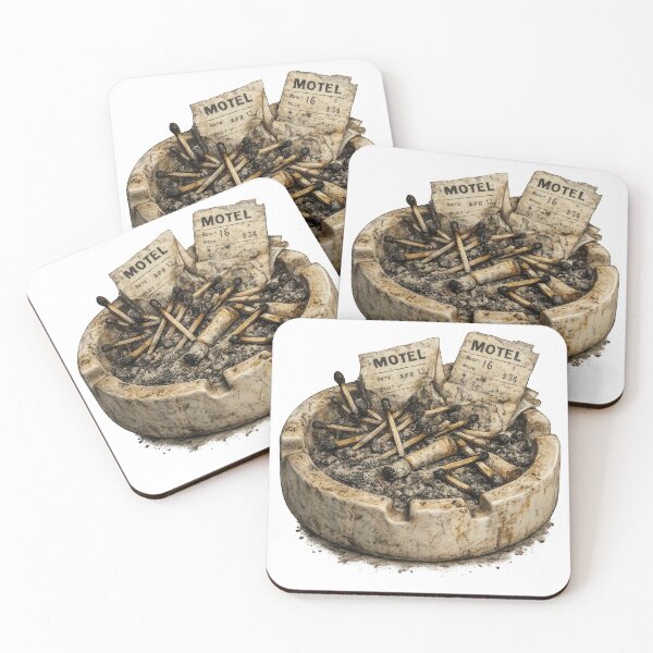 Item preview, After Midnight Motel Ashtray designed and sold by jgvisualarts.