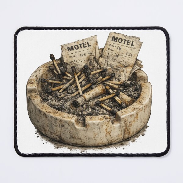 Item preview, After Midnight Motel Ashtray designed and sold by jgvisualarts.
