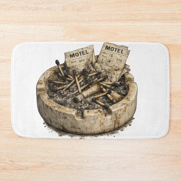 Item preview, After Midnight Motel Ashtray designed and sold by jgvisualarts.