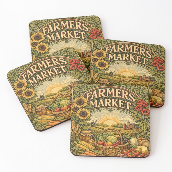 Item preview, Vintage Farmer Market poster designed and sold by hollycooper.